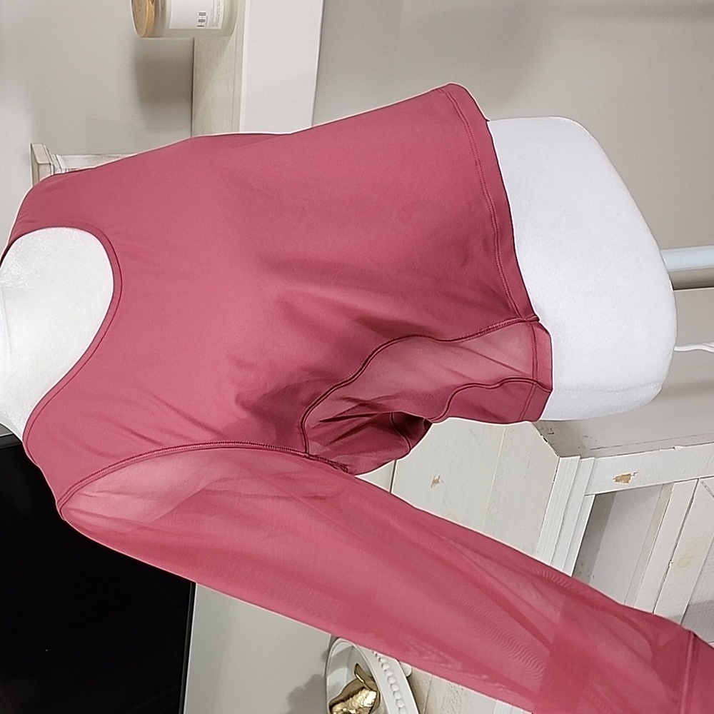 Athleta Pacer Mesh Long Sleeve Active Workout Top - Picture 8 of 10